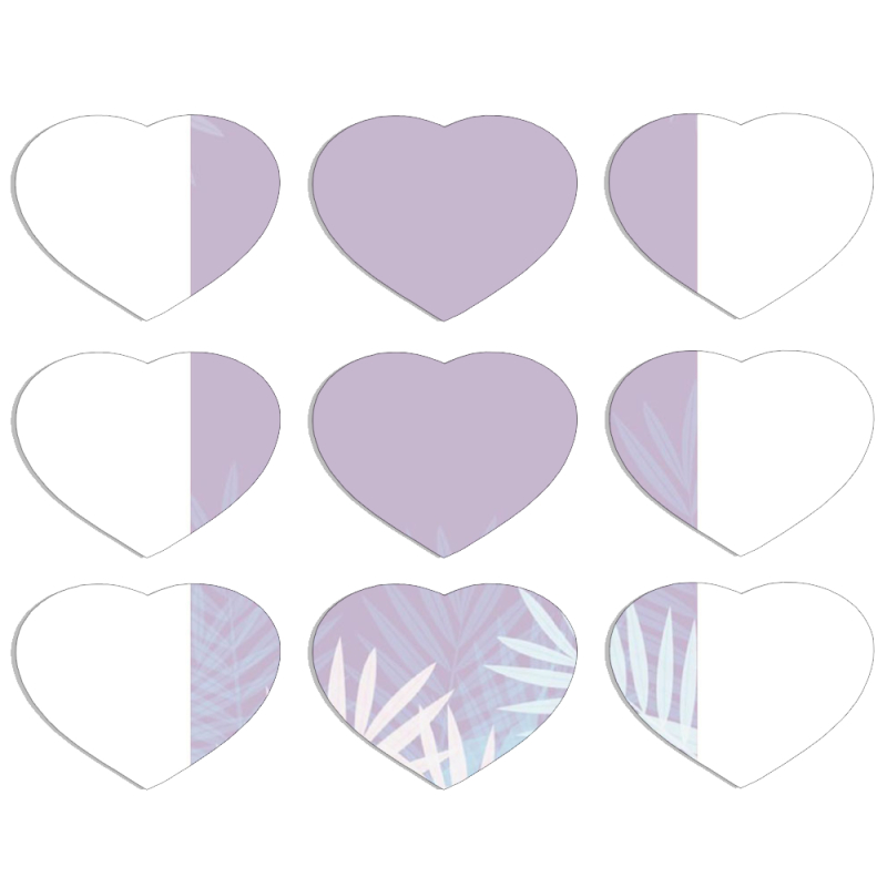 Магнитные фотопазлы Сердце 50 на 50 набор 9 штук 