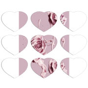 Магнитные фотопазлы Сердце 50 на 50 набор 9 штук 