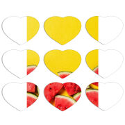 Магнитные фотопазлы Сердце 50 на 50 набор 9 штук 