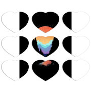 Магнитные фотопазлы Сердце 50 на 50 набор 9 штук 