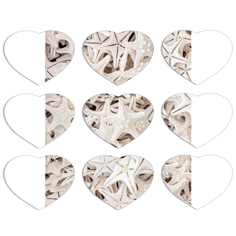 Магнитные фотопазлы Сердце 50 на 50 набор 9 штук 