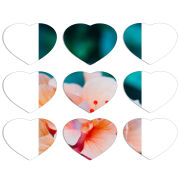 Магнитные фотопазлы Сердце 50 на 50 набор 9 штук 