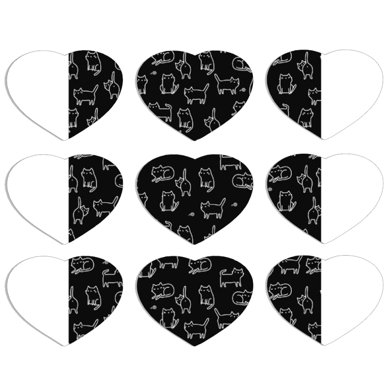 Магнитные фотопазлы Сердце 50 на 50 набор 9 штук 