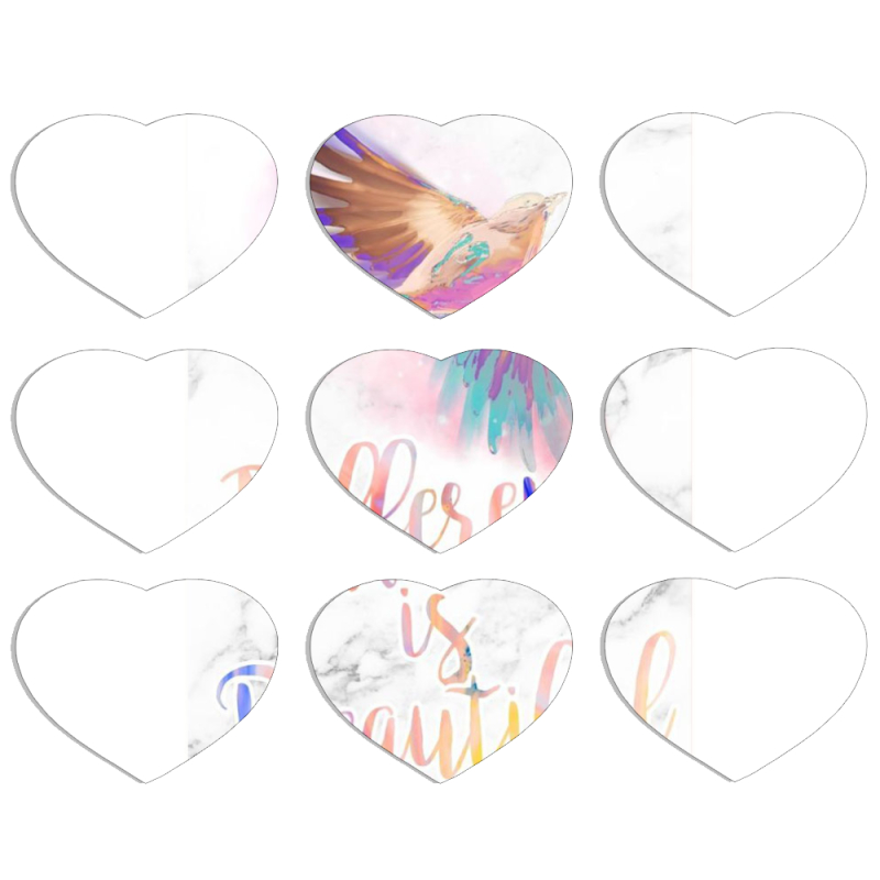 Магнитные фотопазлы Сердце 50 на 50 набор 9 штук 