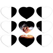 Магнитные фотопазлы Сердце 50 на 50 набор 9 штук 