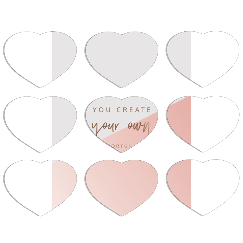 Магнитные фотопазлы Сердце 50 на 50 набор 9 штук 