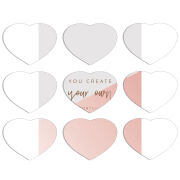 Магнитные фотопазлы Сердце 50 на 50 набор 9 штук 