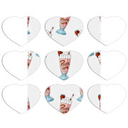 Магнитные фотопазлы Сердце 50 на 50 набор 9 штук 