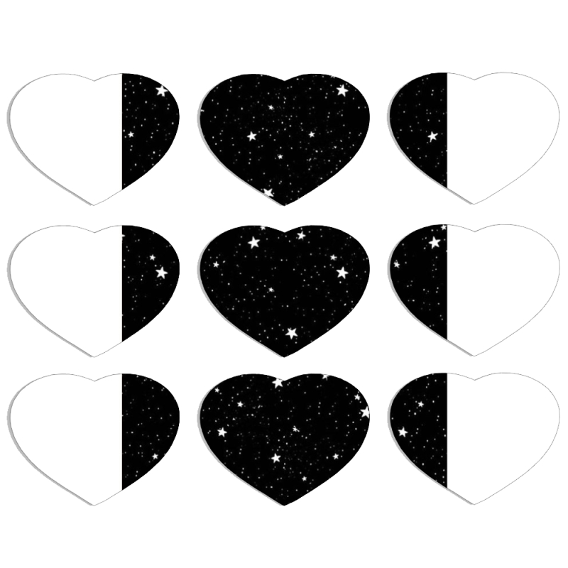 Магнитные фотопазлы Сердце 50 на 50 набор 9 штук 