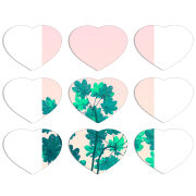 Магнитные фотопазлы Сердце 50 на 50 набор 9 штук 