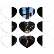 Магнитные фотопазлы Сердце 50 на 50 набор 9 штук 
