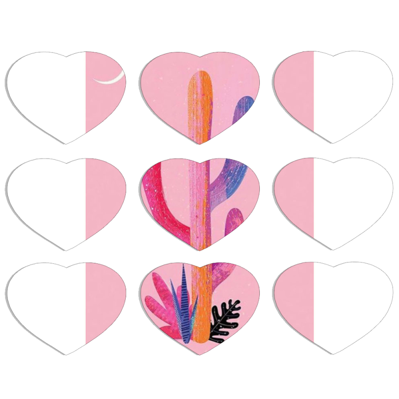 Магнитные фотопазлы Сердце 50 на 50 набор 9 штук 