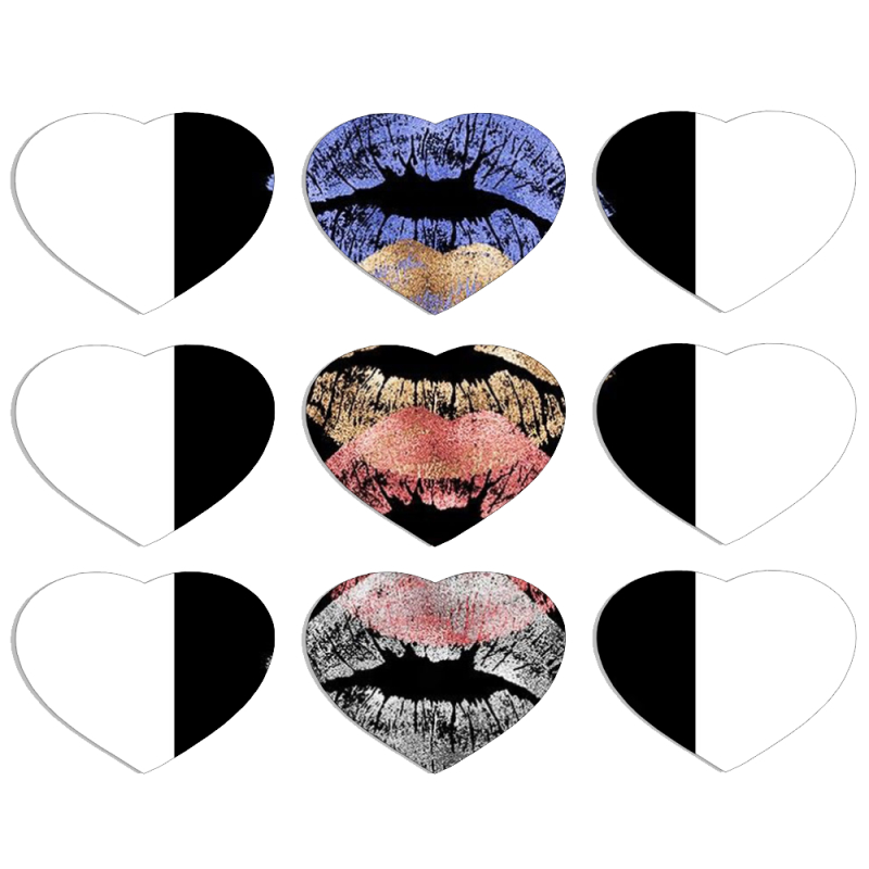 Магнитные фотопазлы Сердце 50 на 50 набор 9 штук 