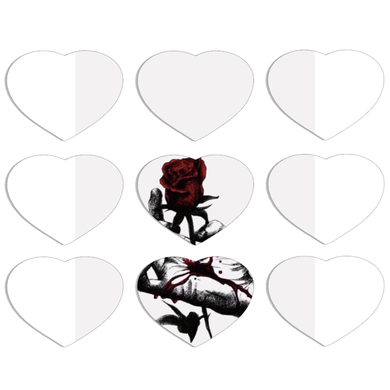 Магнитные фотопазлы Сердце 50 на 50 набор 9 штук 