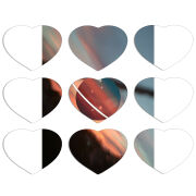 Магнитные фотопазлы Сердце 50 на 50 набор 9 штук 