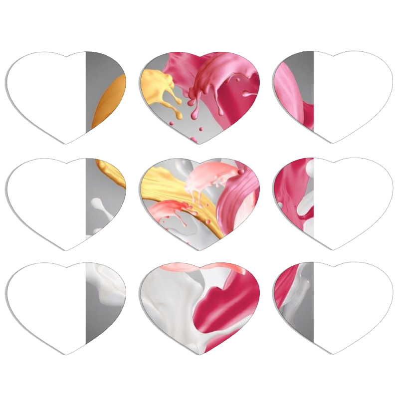Магнитные фотопазлы Сердце 50 на 50 набор 9 штук 