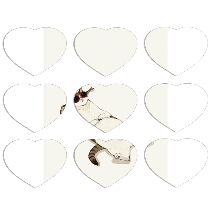 Магнитные фотопазлы Сердце 50 на 50 набор 9 штук 
