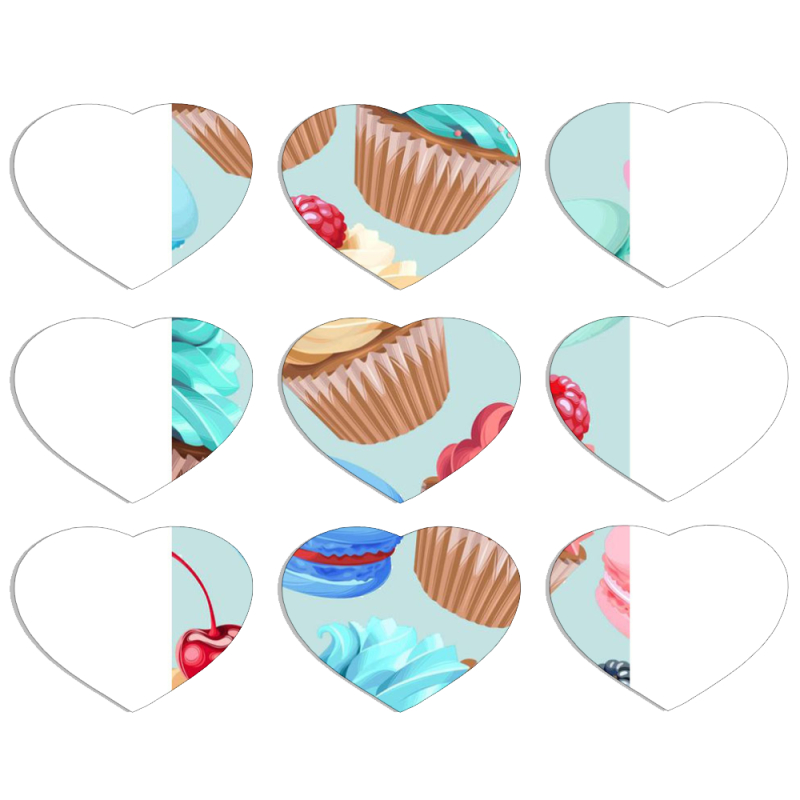 Магнитные фотопазлы Сердце 50 на 50 набор 9 штук 