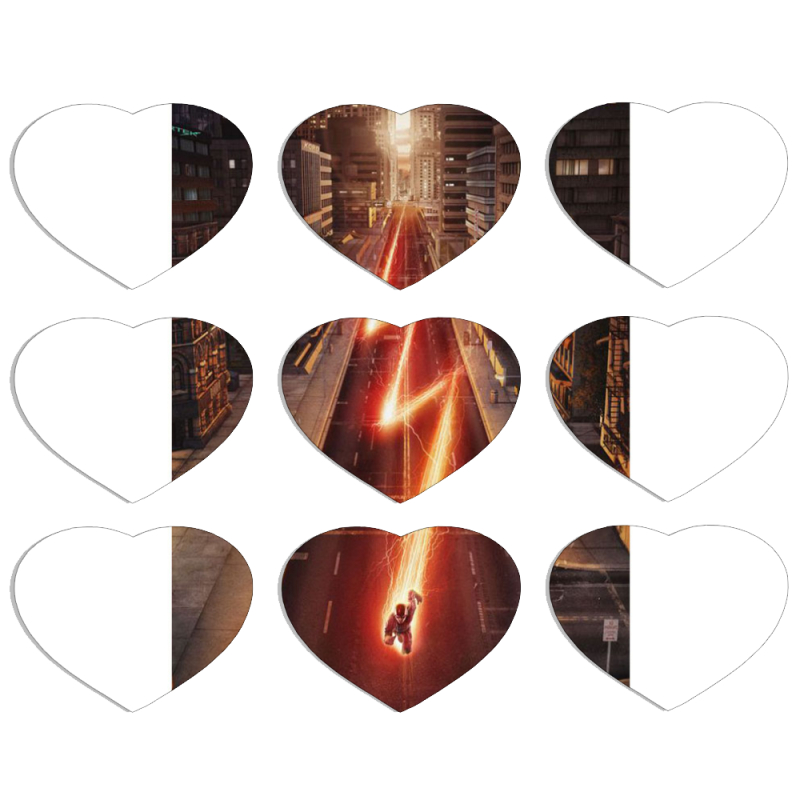 Магнитные фотопазлы Сердце 50 на 50 набор 9 штук 