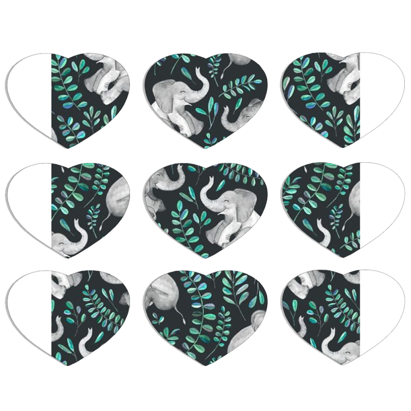 Магнитные фотопазлы Сердце 50 на 50 набор 9 штук 