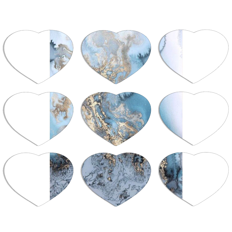 Магнитные фотопазлы Сердце 50 на 50 набор 9 штук 