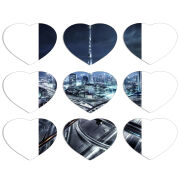 Магнитные фотопазлы Сердце 50 на 50 набор 9 штук 