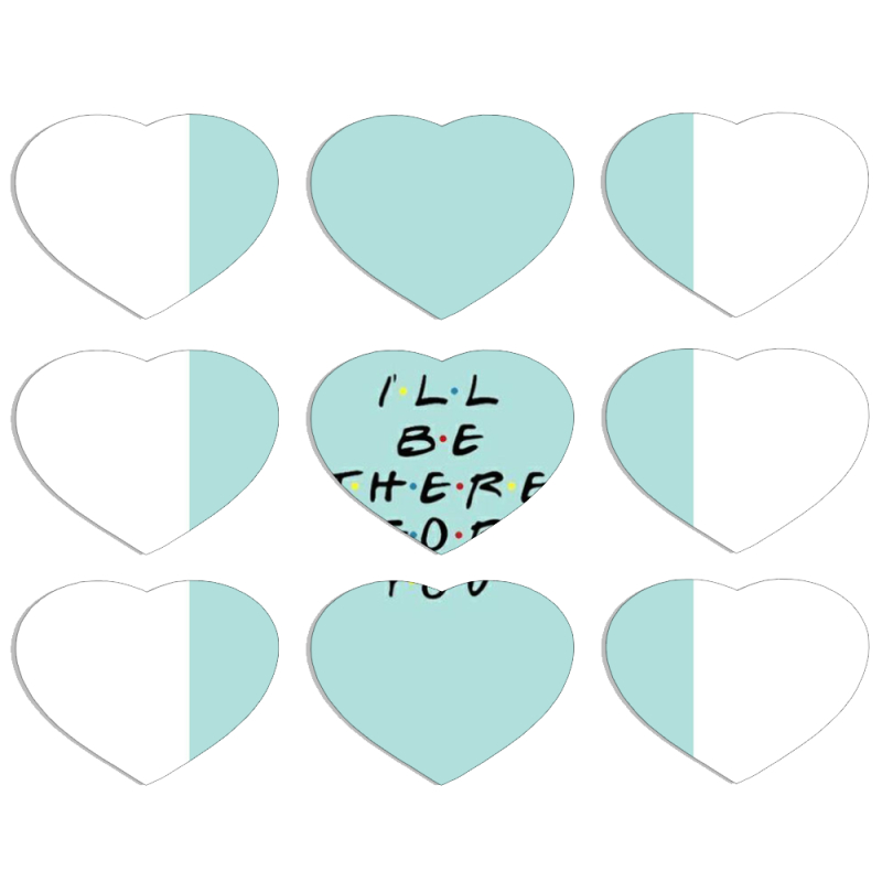 Магнитные фотопазлы Сердце 50 на 50 набор 9 штук 