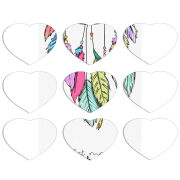 Магнитные фотопазлы Сердце 50 на 50 набор 9 штук 