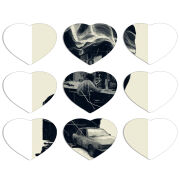 Магнитные фотопазлы Сердце 50 на 50 набор 9 штук 