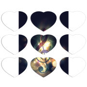 Магнитные фотопазлы Сердце 50 на 50 набор 9 штук 