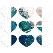 Магнитные фотопазлы Сердце 50 на 50 набор 9 штук 