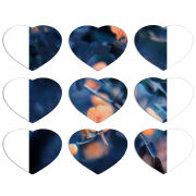 Магнитные фотопазлы Сердце 50 на 50 набор 9 штук 
