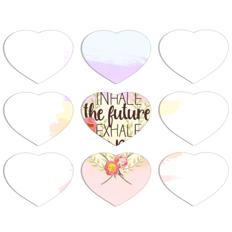 Магнитные фотопазлы Сердце 50 на 50 набор 9 штук 