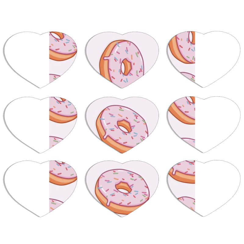 Магнитные фотопазлы Сердце 50 на 50 набор 9 штук 