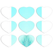 Магнитные фотопазлы Сердце 50 на 50 набор 9 штук 