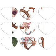 Магнитные фотопазлы Сердце 50 на 50 набор 9 штук 