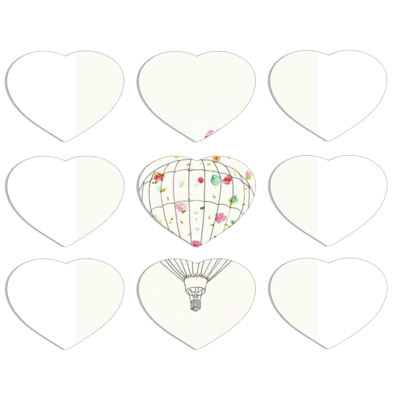 Магнитные фотопазлы Сердце 50 на 50 набор 9 штук 