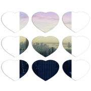 Магнитные фотопазлы Сердце 50 на 50 набор 9 штук 