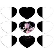 Магнитные фотопазлы Сердце 50 на 50 набор 9 штук 