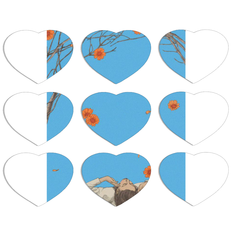 Магнитные фотопазлы Сердце 50 на 50 набор 9 штук 