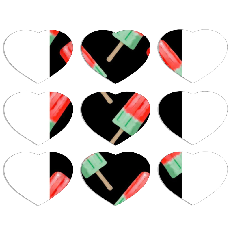 Магнитные фотопазлы Сердце 50 на 50 набор 9 штук 
