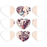 Магнитные фотопазлы Сердце 50 на 50 набор 9 штук 