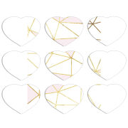 Магнитные фотопазлы Сердце 50 на 50 набор 9 штук 