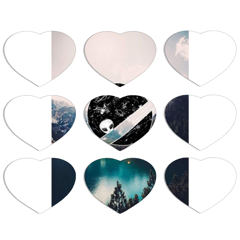 Магнитные фотопазлы Сердце 50 на 50 набор 9 штук 
