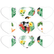 Магнитные фотопазлы Сердце 50 на 50 набор 9 штук 