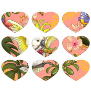 Магнитные фотопазлы Сердце 50 на 50 набор 9 штук 