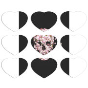 Магнитные фотопазлы Сердце 50 на 50 набор 9 штук 