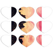 Магнитные фотопазлы Сердце 50 на 50 набор 9 штук 