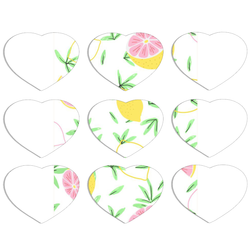 Магнитные фотопазлы Сердце 50 на 50 набор 9 штук 