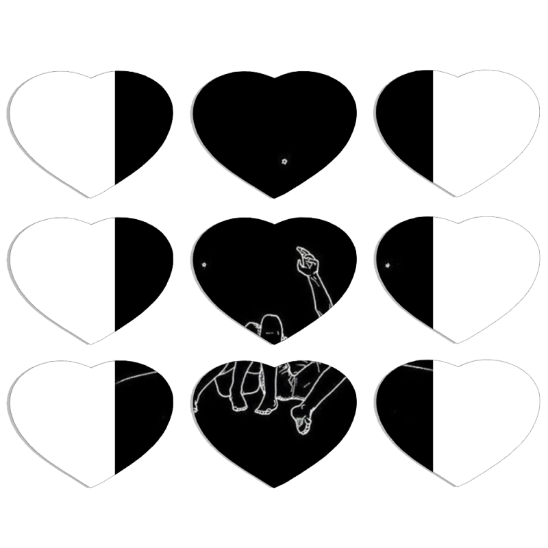 Магнитные фотопазлы Сердце 50 на 50 набор 9 штук 